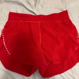 Lululemon Athletica Red Athletic Shorts